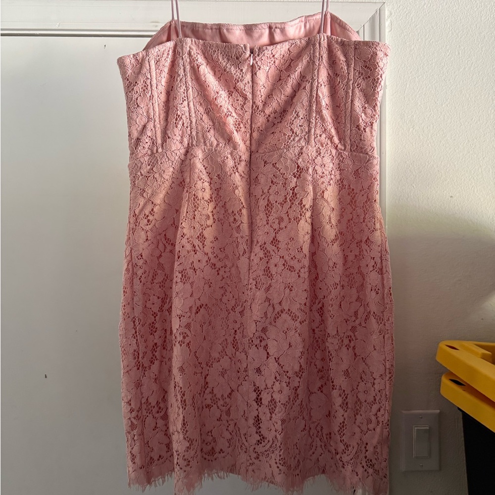 Lulu's Pink Sheath Spaghetti Strap Dress